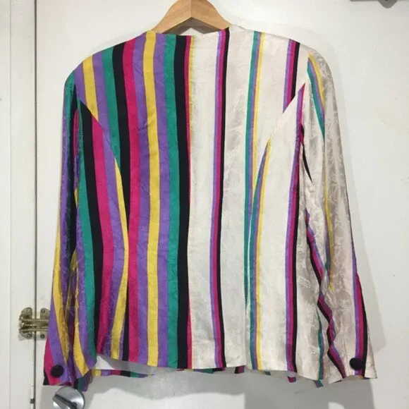 VINTAGE ENCORE STRIPE BLAZERS SIZE 16 - Picture 3 of 6